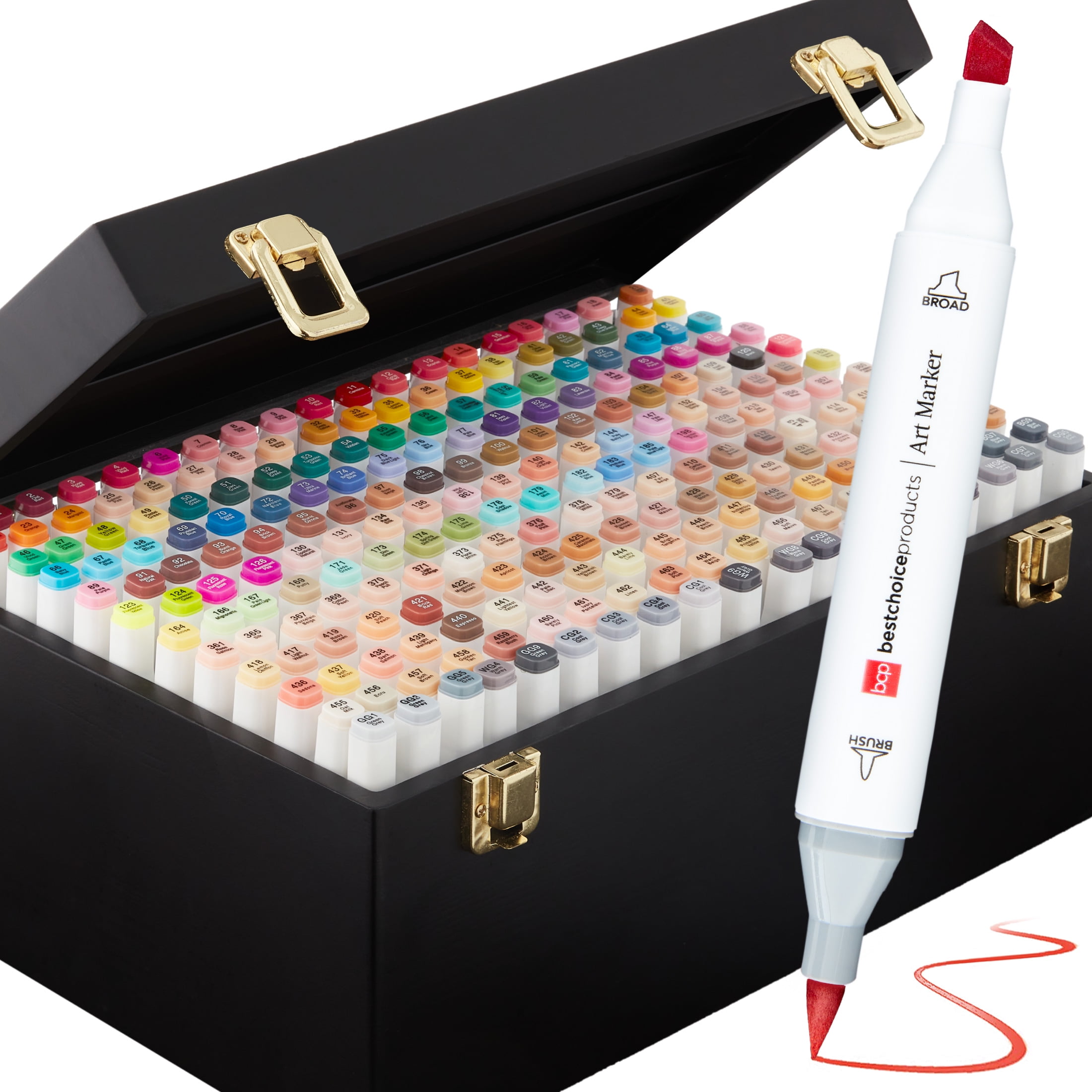Pen+Gear Fine & Chisel Dual-Tip Markers, Assorted Colors, 24 Count - Walmart .com